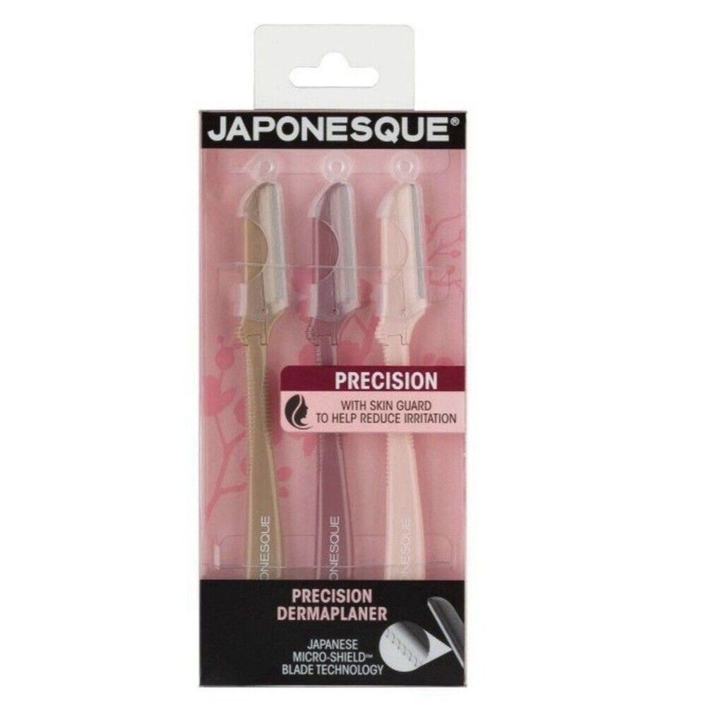 JAPONESQUE Precision Dermaplaner Facial Brush Razors 3ct - New